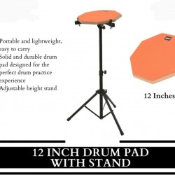 12 Inch Drum Pad With Stand
