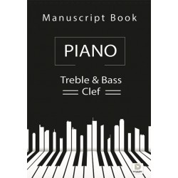 Manuscript Book Piano Treble & Bass Clef