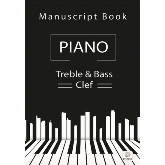 Manuscript Book Piano Treble & Bass Clef