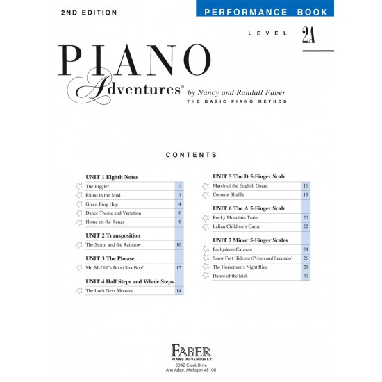 Piano Adventures® Level 2A Performance Book ( 2nd Edition )