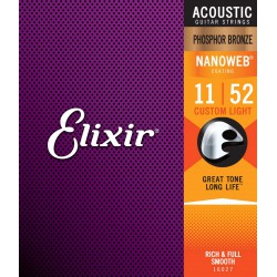 Elixir Strings NANOWEB coating Phosphor Bronze Acoustic Strings